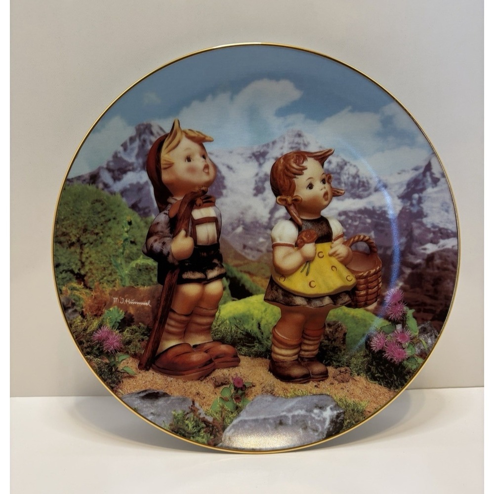 Danbury Mint M J Hummel Little Companions LITTLE EXPLORERS Limited Edition Plate